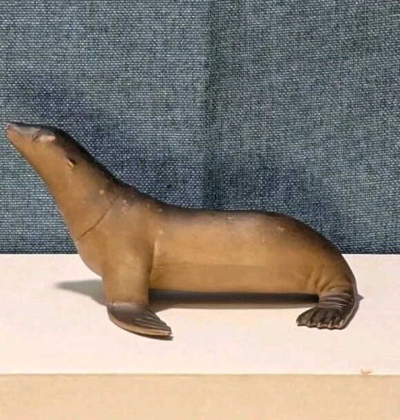 S.H. Other - Vintage S.H. Sea Lion Figure | Realistic Ocean Animal Toy | Articulated Neck